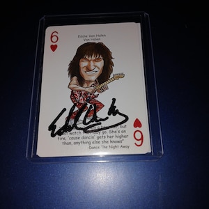 Carta autografata di Eddie Van Halen con certificato