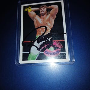 Hinreißende Rick Rude signierte Karte mit Echtheitszertifikat