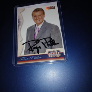 レジス・フィルビンの直筆サイン入りカード（証明書付き） - Etsy 日本