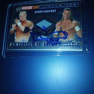 Shawn Michaels autographed relic card with coa