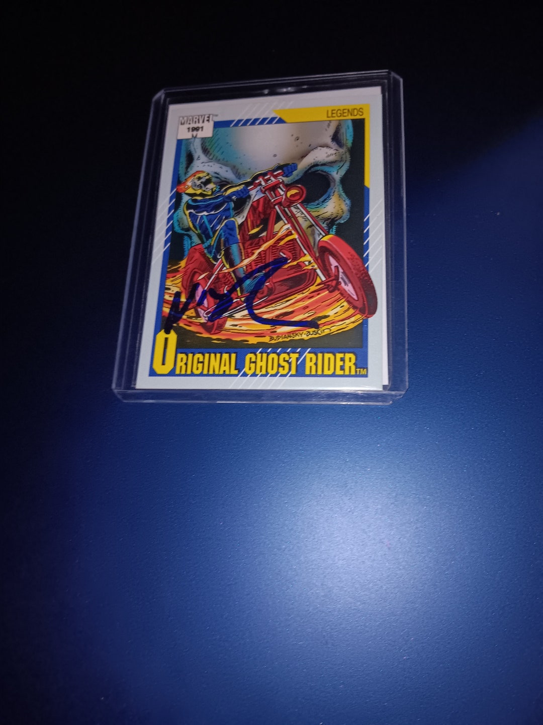Ghost Rider Card Nicolas Cage Autographed Ghost Rider Card With Coa - Etsy