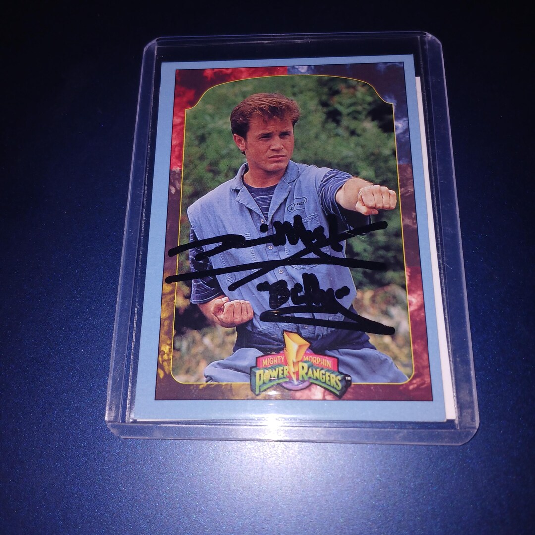 David Yost Autographed Power Rangers Card With Coa - Etsy
