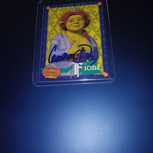 Cameron Diaz autographed Shrek card with COA