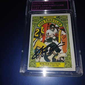 Walter Payton autographed card with cert