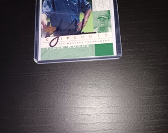 Tiger autographed  card with coa