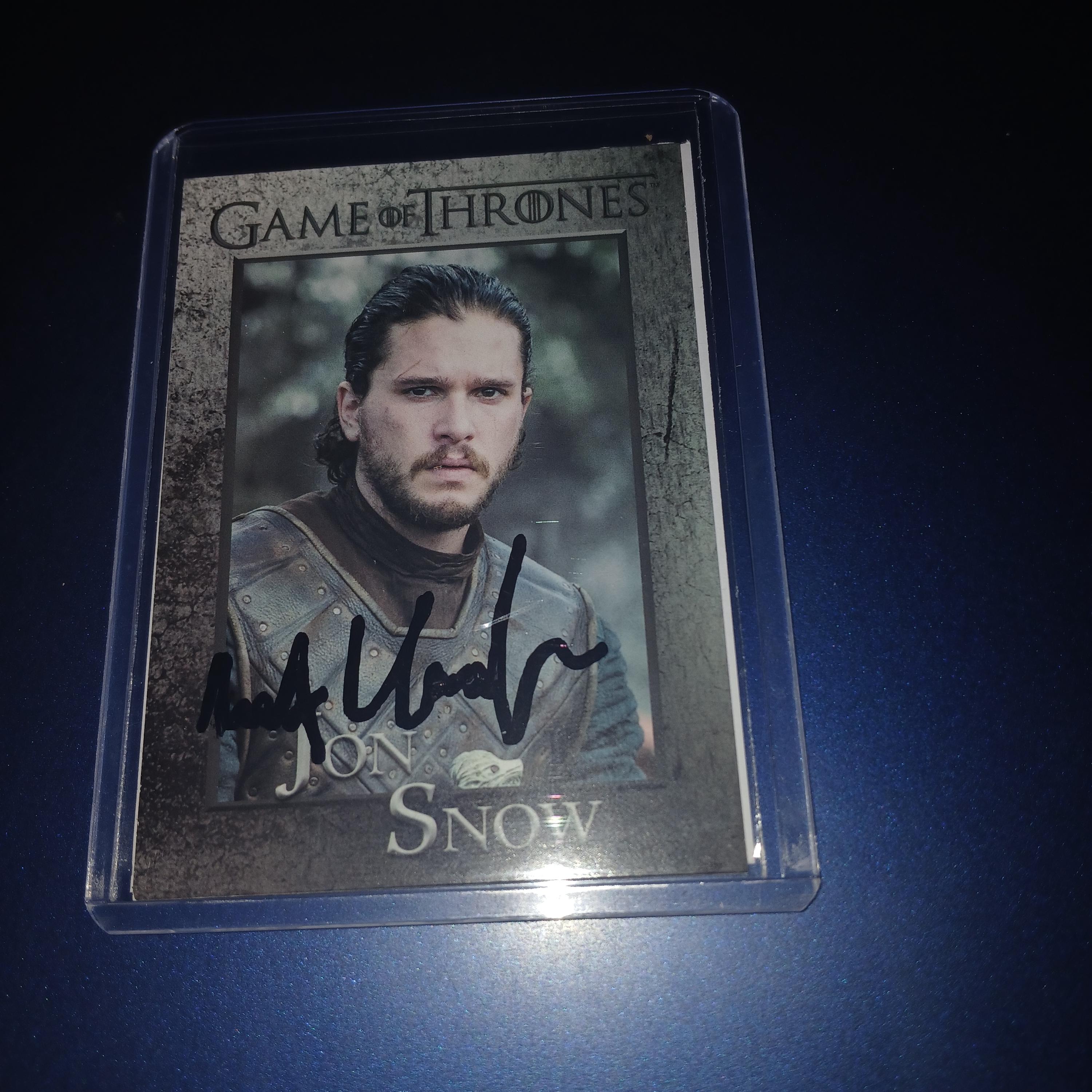 Kit Harrington autographed card with COA