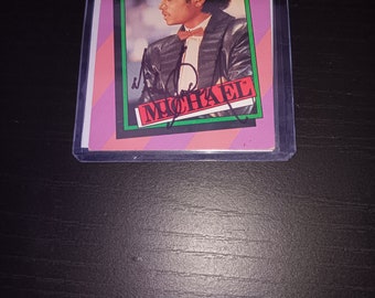 Michael Jackson autographed card with coa