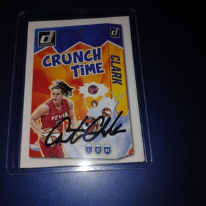 Catlin Clark autographed card with cert