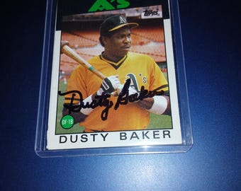 Carte dédicacée Dusty Baker avec certificat