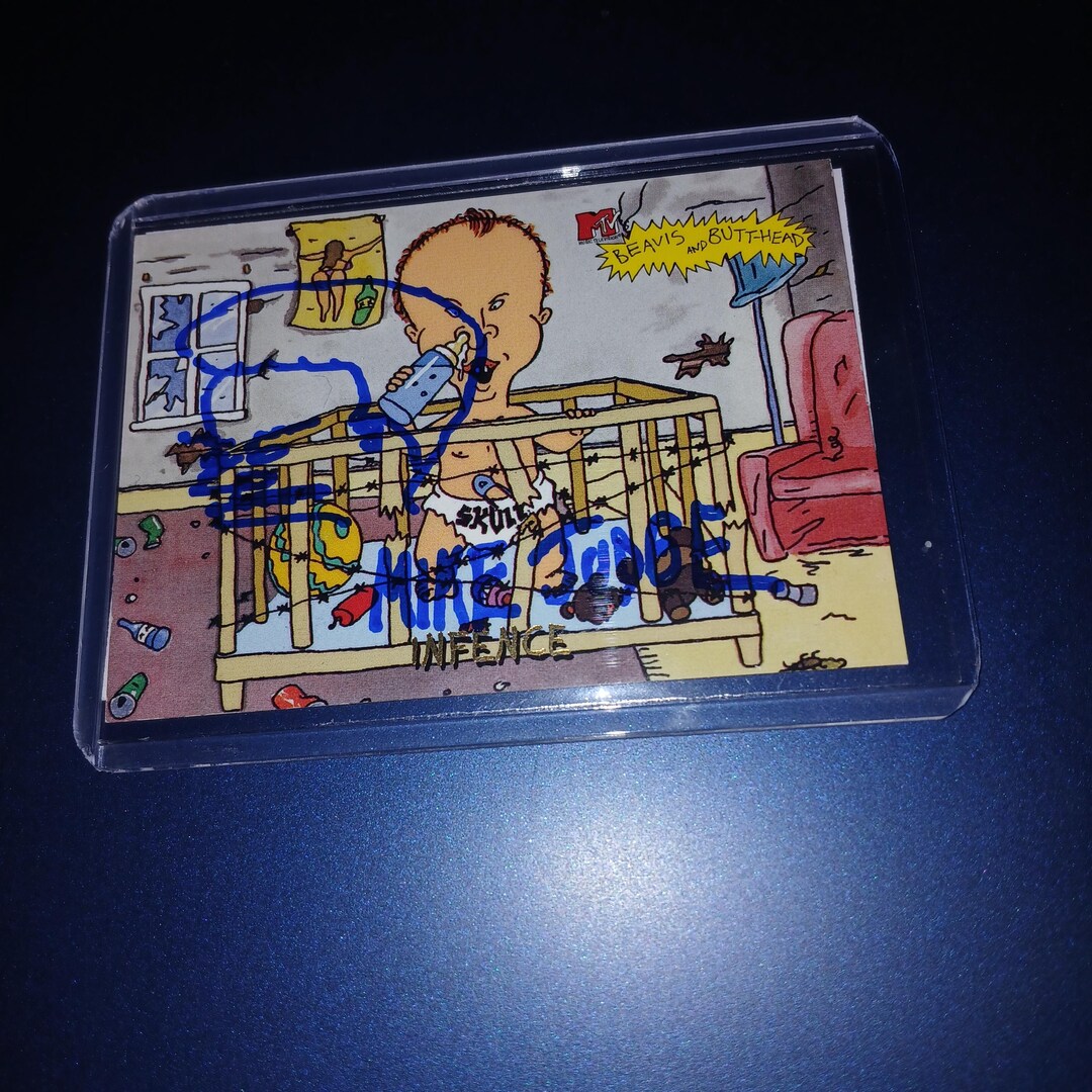 Mike Judge Autographed Beavis & Butthead Card With Coa - Etsy