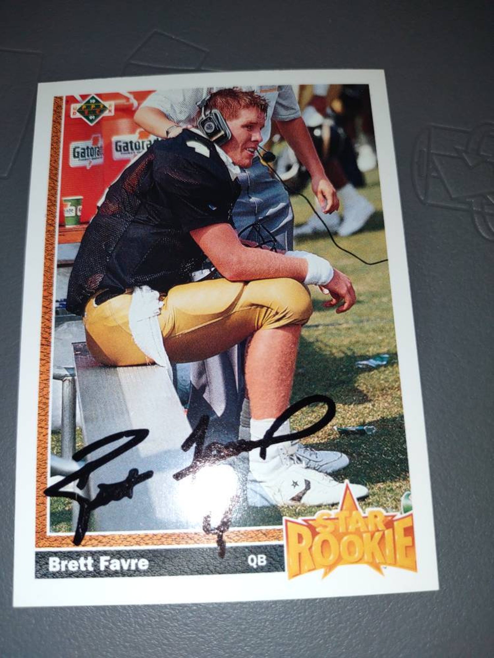 Brett farve autographed rookie card Etsy