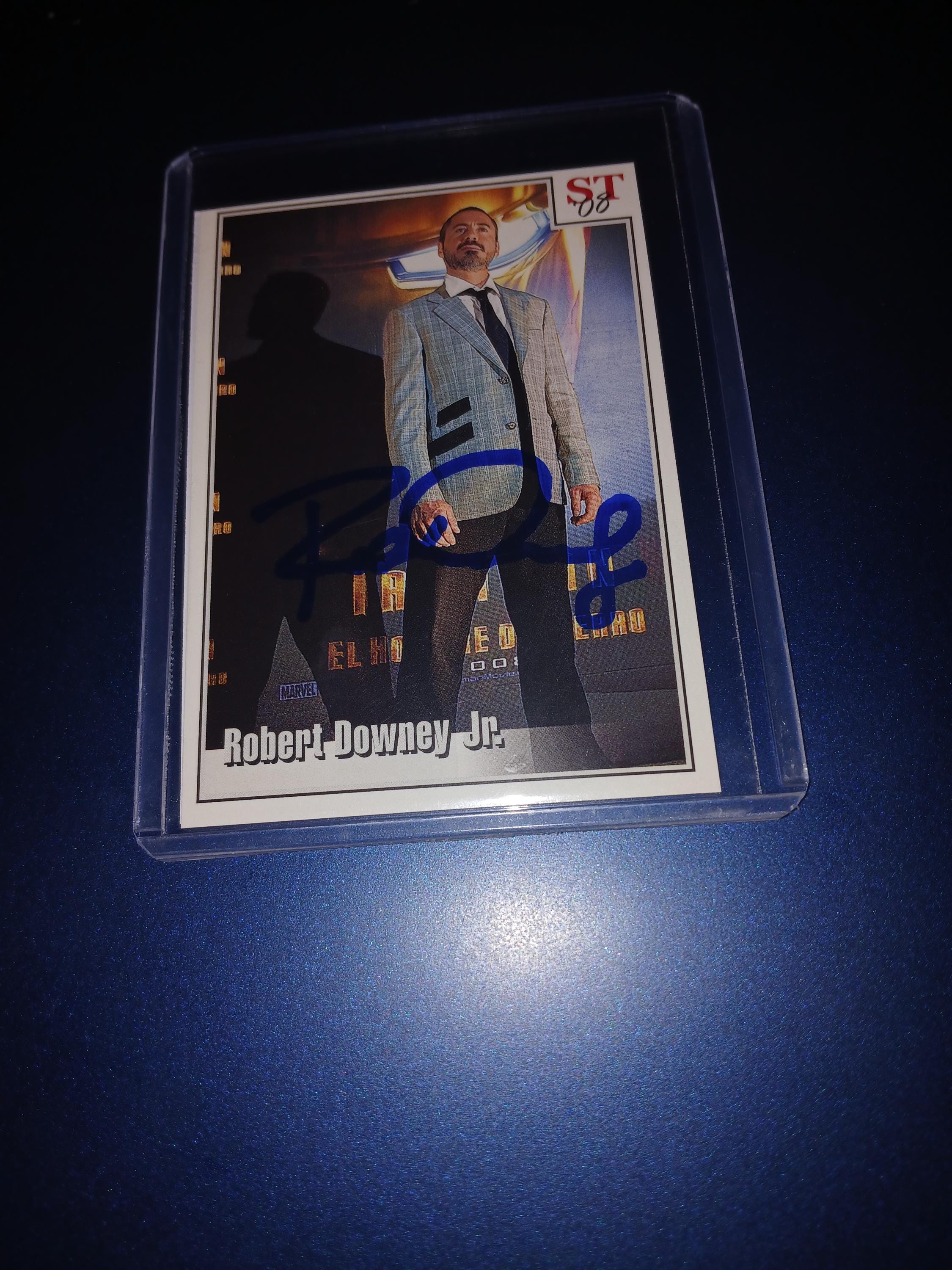 Robert Downey Jr Autographed Card With Coa - Etsy