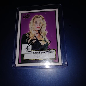 Jenny McCarthy signierte Karte mit Echtheitszertifikat
