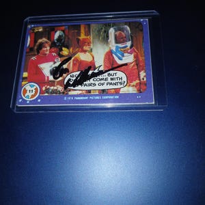 Robin Williams autographed card Mork and Mindy with cert