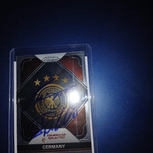 Cristiano Ronaldo, Lionel Messi autographed card with coa