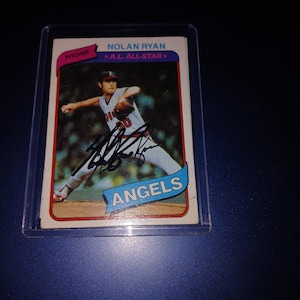 Nolan Ryan autographed  card with cert