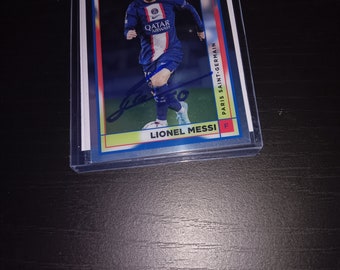 Lionel Messi autographed card with coa
