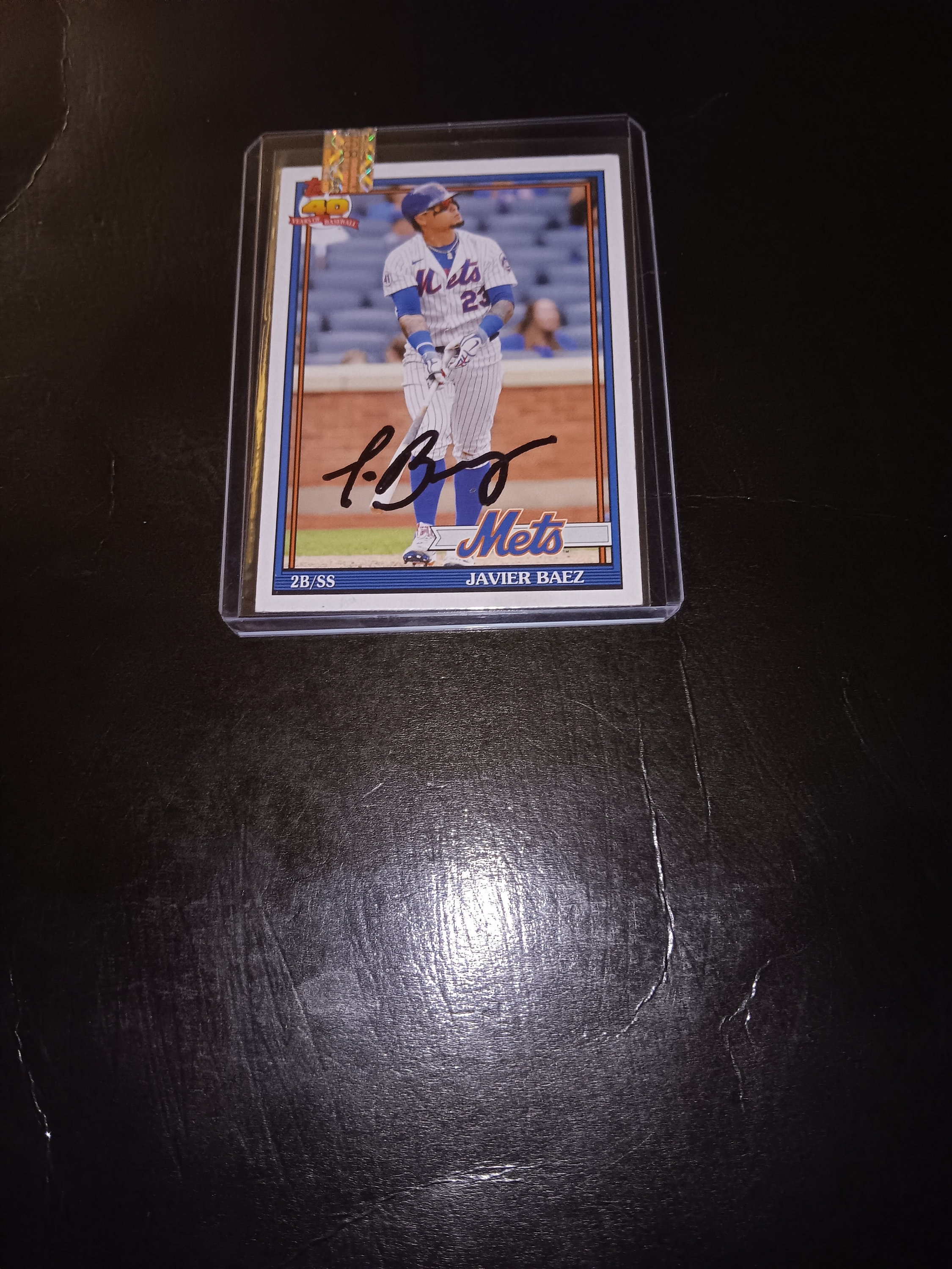 Javier Baez Autographed Card With Coa 