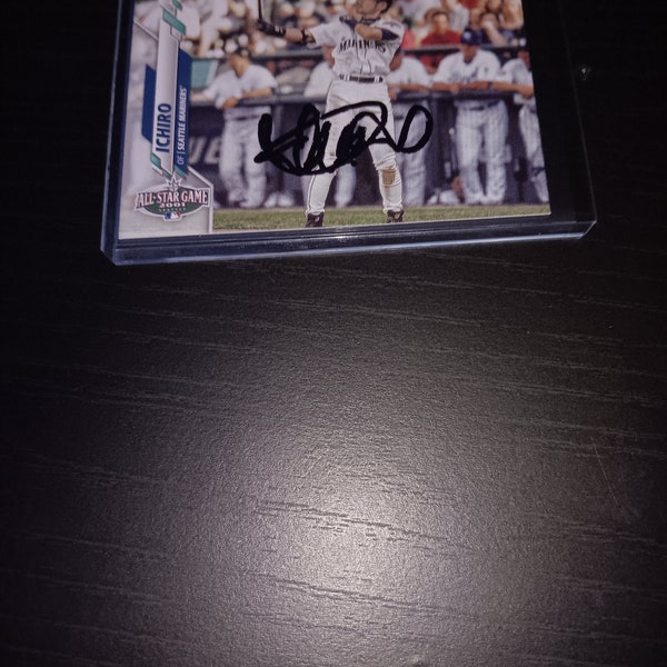 Ichiro autographed card with coa