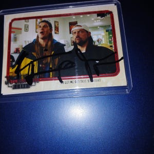 Jason Mewes, Kevin Smith autographed Jay and silent Bob card with cert