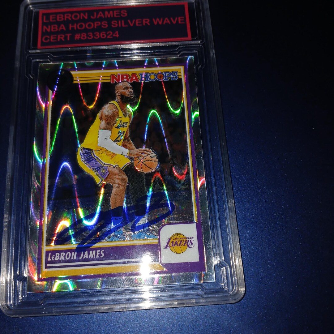 Lebron Autographed Card With Cert - Etsy