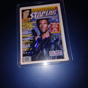 Mel Gibson autographed card with cert