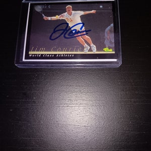Jim Courier autographed card with coa