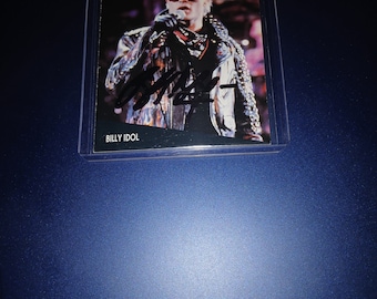 Billy Idol autographed card with Cert