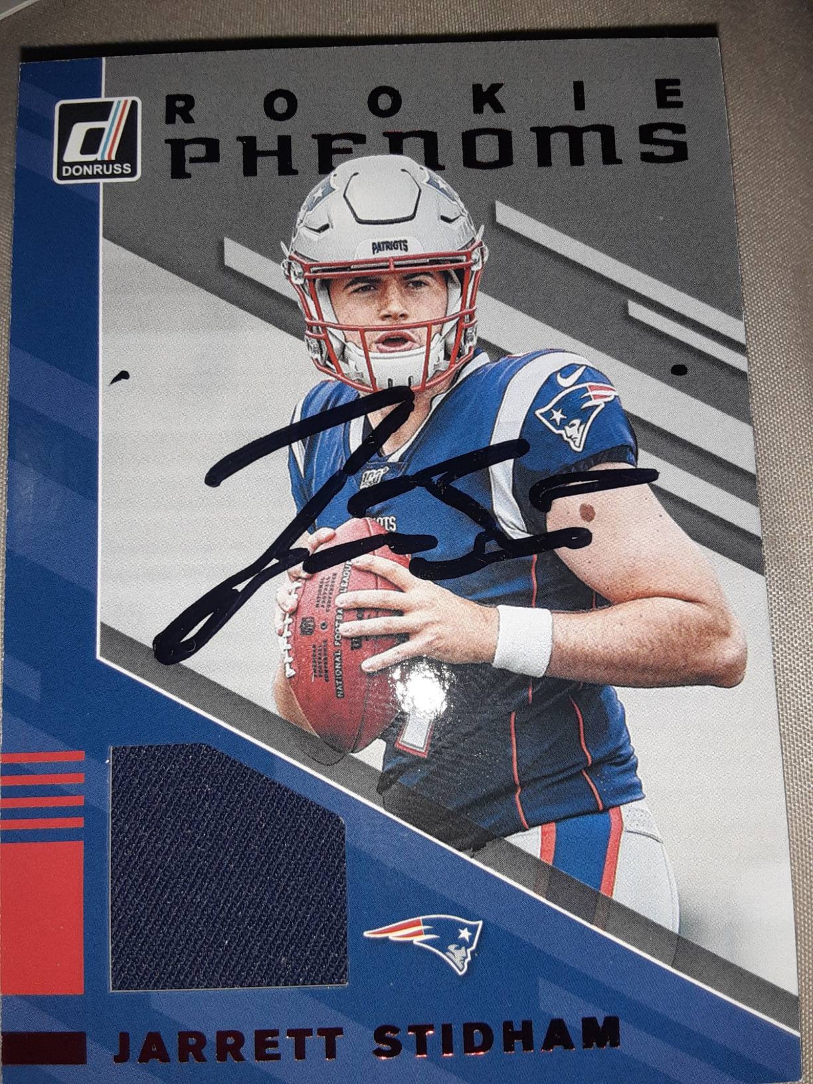 Jarrett Stidham Autographed Rookie Jersey Card Etsy