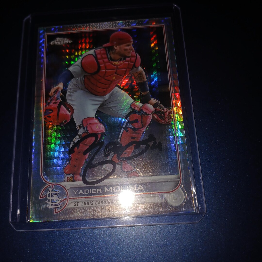 Yadier Molina Autographed Card With Cert - Etsy
