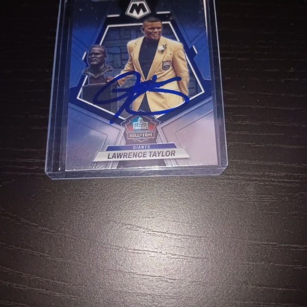 Lawrence Taylor autographed card with coa