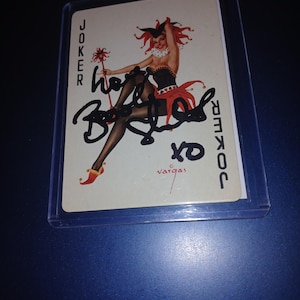 Brooke Shields autographed card with coa