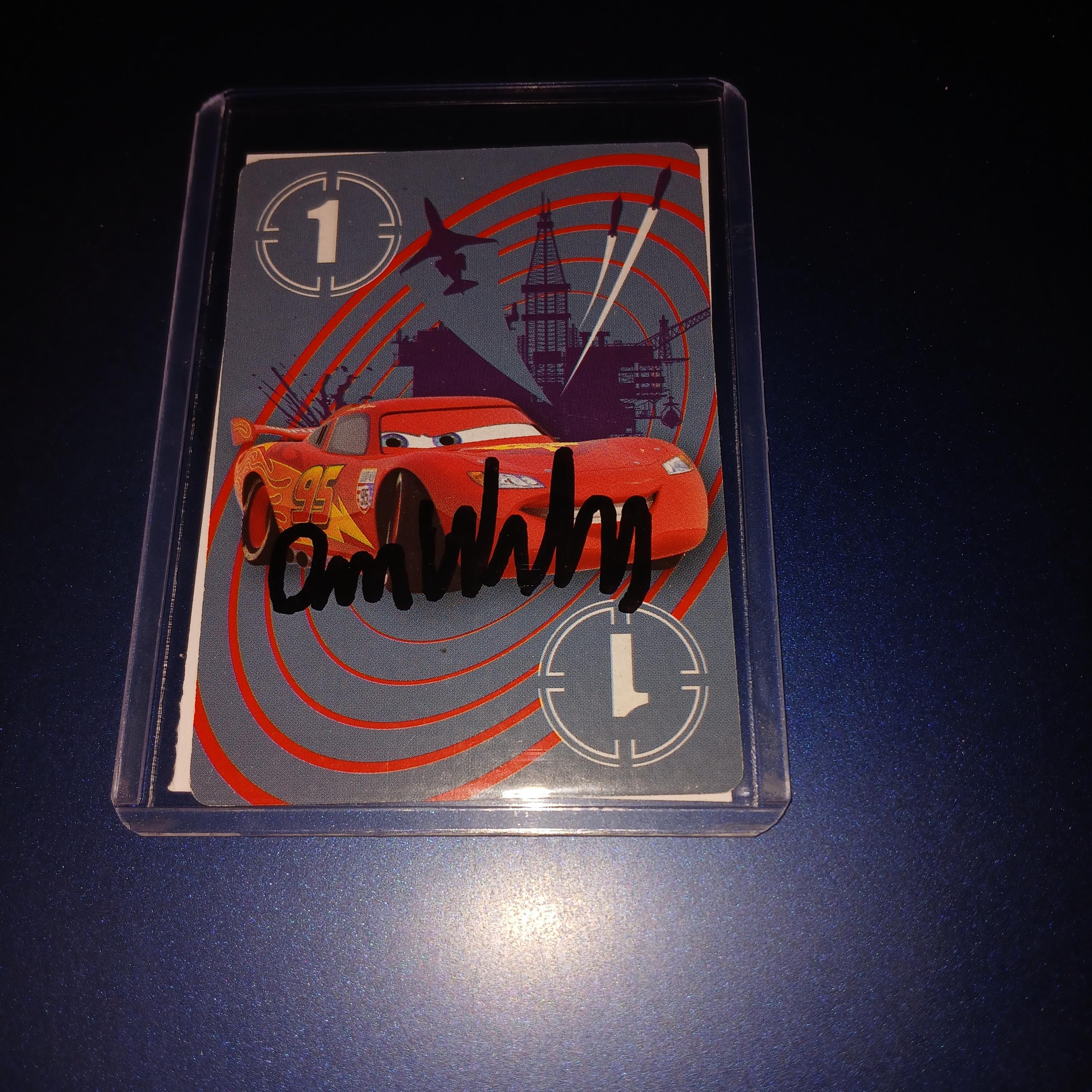 Owen Wilson Autographed Lighting Mcqueen Card With Coa - Etsy