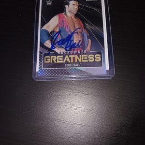 Scott Hall autographed  card with coa