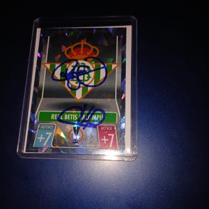 Kylian Mbappé, Neymar autographed card with cert