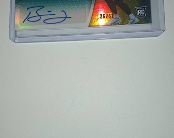 Bailey Zappe certified autographed numbered rookie card