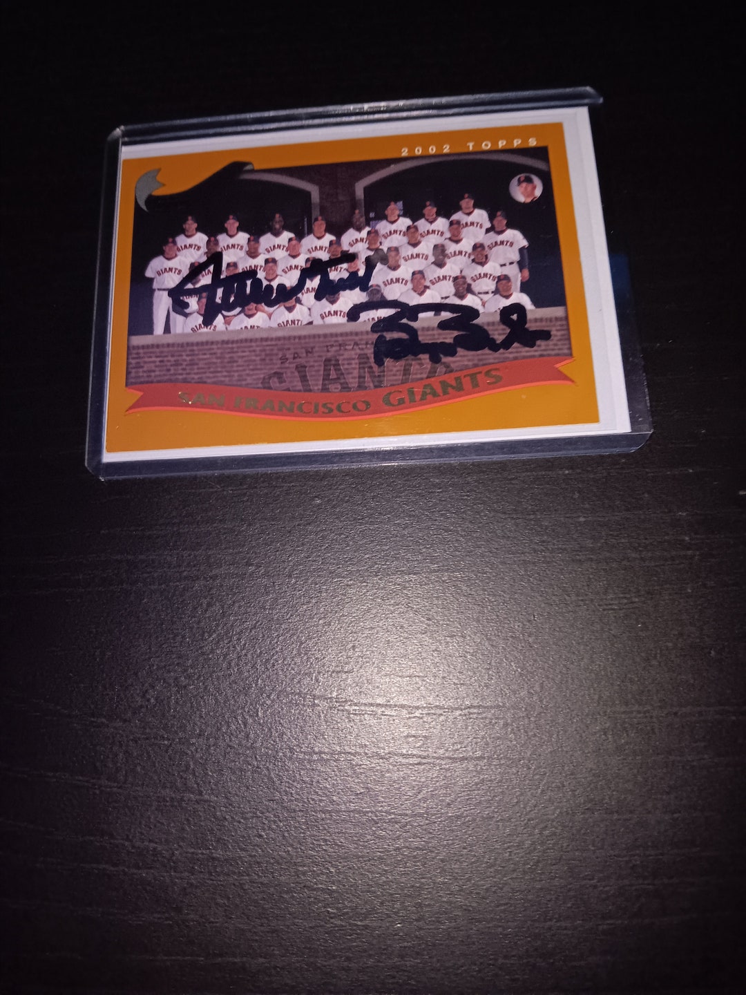Willie Mays, Barry Bonds Autographed Card With COA - Etsy