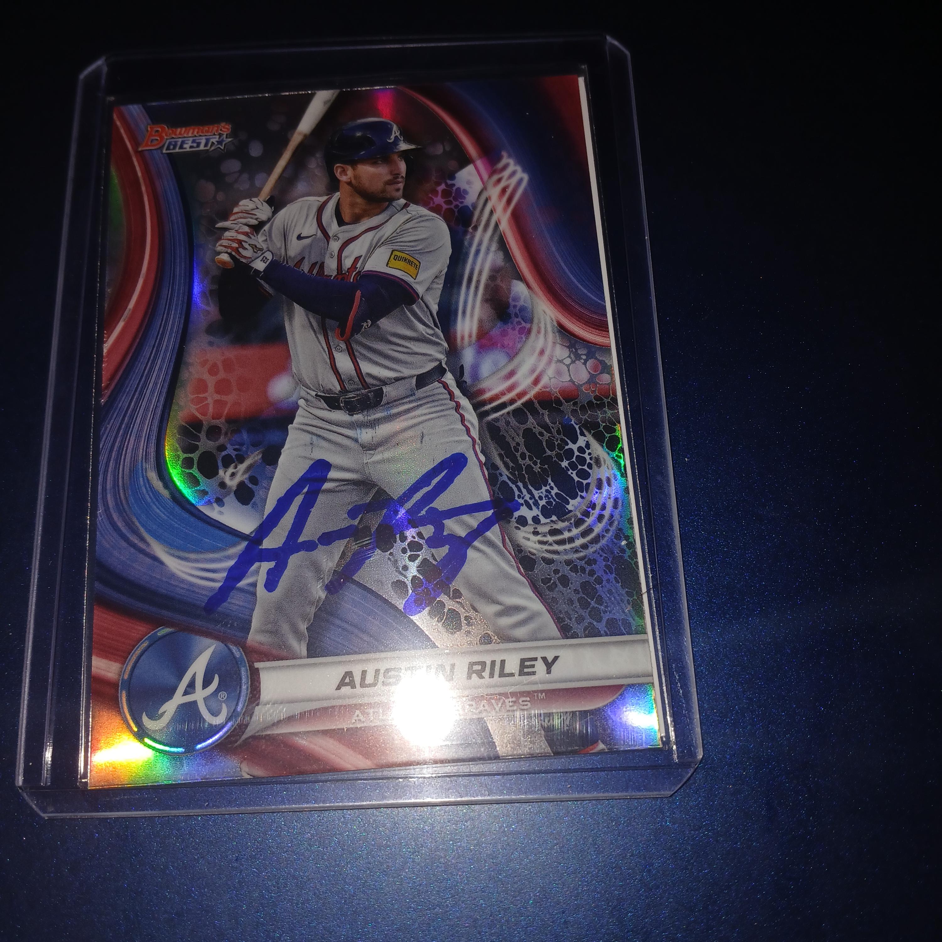 Austin Riley Signed Austin Riley Autographed Card With Cert - Etsy
