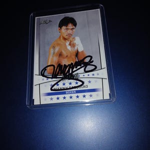 Manny Pacquiao autographed card with coa