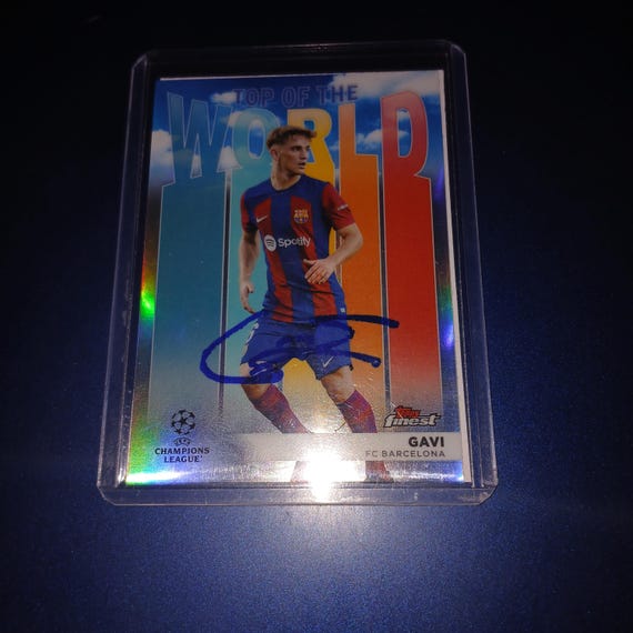Gavi Autographed Card With Cert - Etsy Israel Gavi Autographed Card With Cert - Etsy Israel