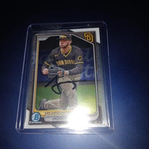 Jackson Merrill autographed rookie card with coa