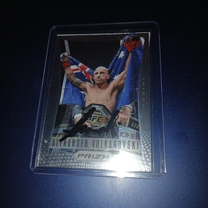 Alexander Volkanovski, cartão autografado do UFC com COA