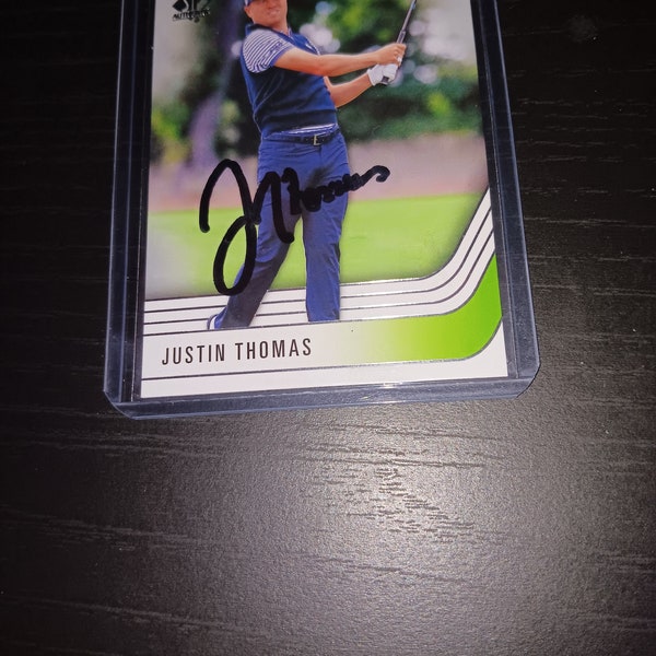 Justin Thomas autographed  card with coa