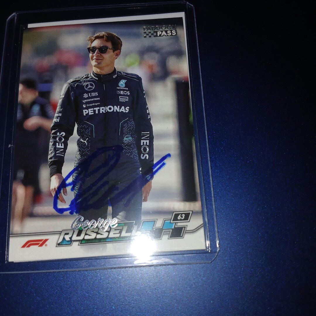 George Russell Autographed Card With Cert - Etsy