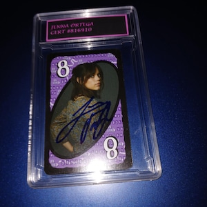 Jenna Ortega Autographed Beatle Juice Card With Cert - Etsy