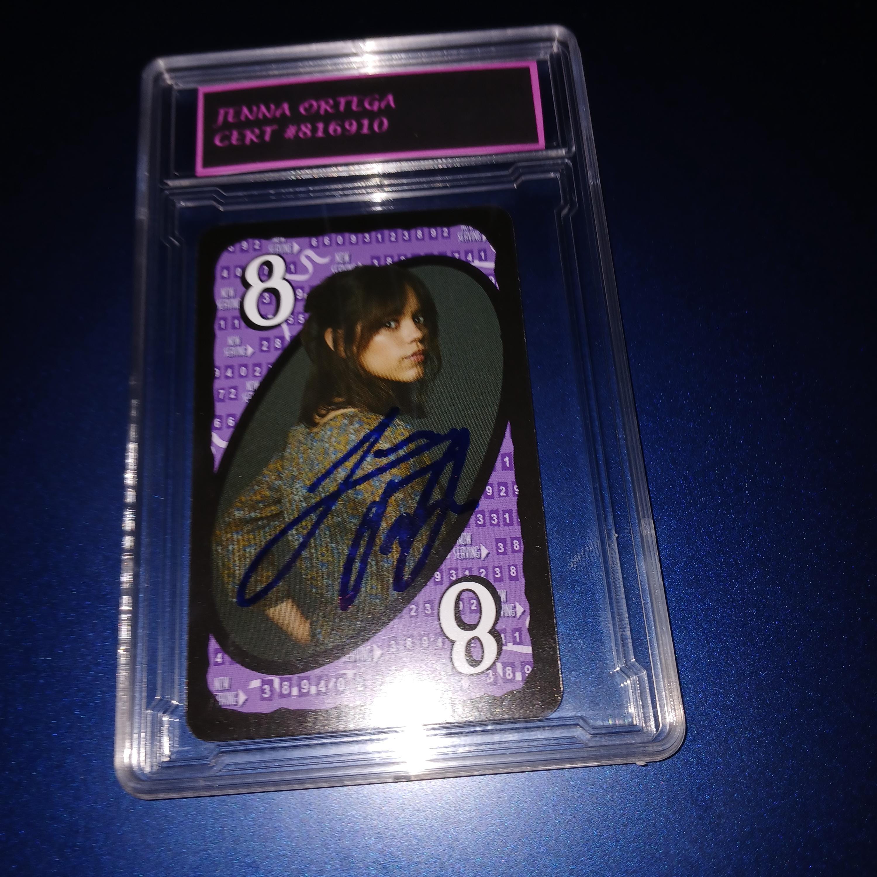 Jenna Ortega Autographed Beatle Juice Card With Cert - Etsy
