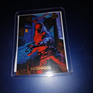 Cartão autografado por Stan Lee com coa