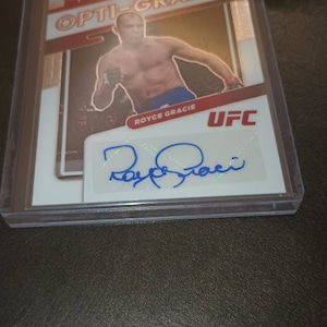 Royce Gracie panini certified autographed card
