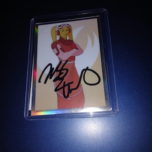 Gesigneerde Mary Elizabeth Winstead-kaart met karaf
