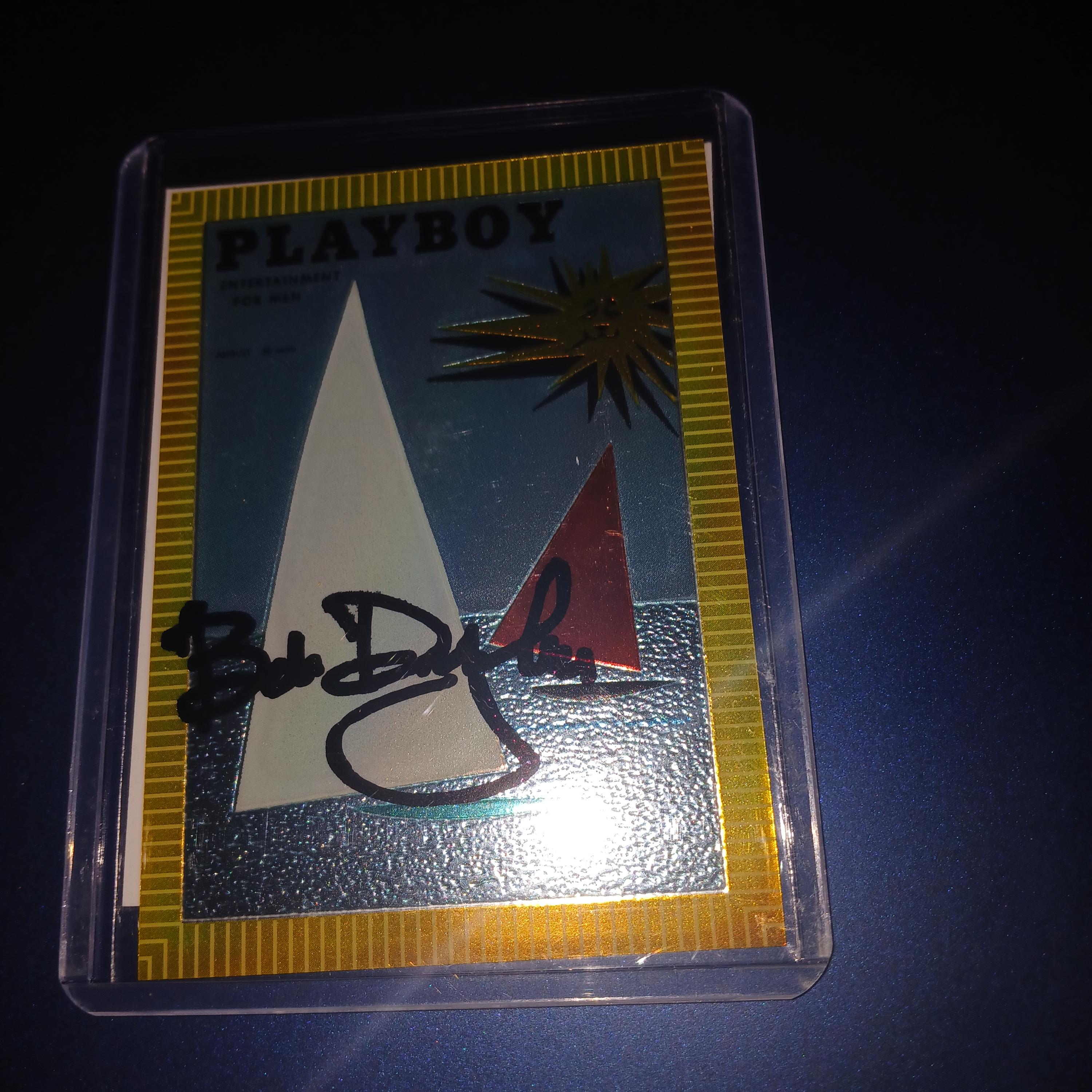Bob dylan autographed card with coa